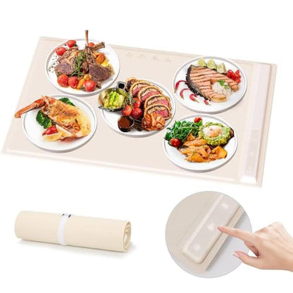 Food Warmer: Electric Warming Tray with Adjustable – Front View