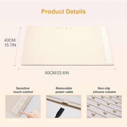 Food Warmer: Electric Warming Tray with Adjustable – Side View