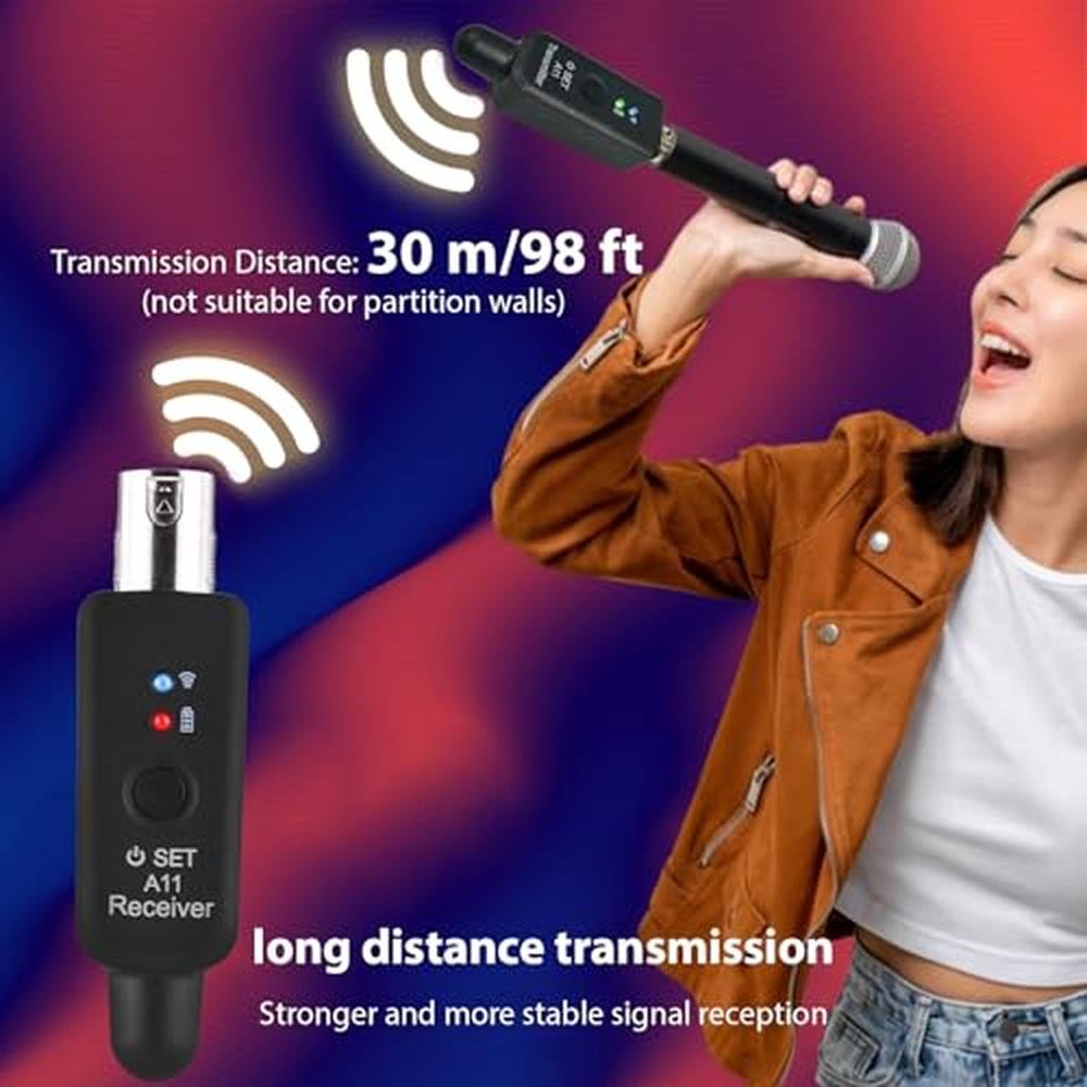 Microphone Summina: Summina 2.4G Wireless XLR Transmitter – Close-up Detail