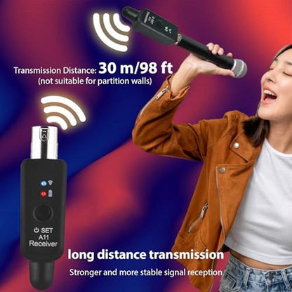 Microphone Summina: Summina 2.4G Wireless XLR Transmitter – Close-up Detail