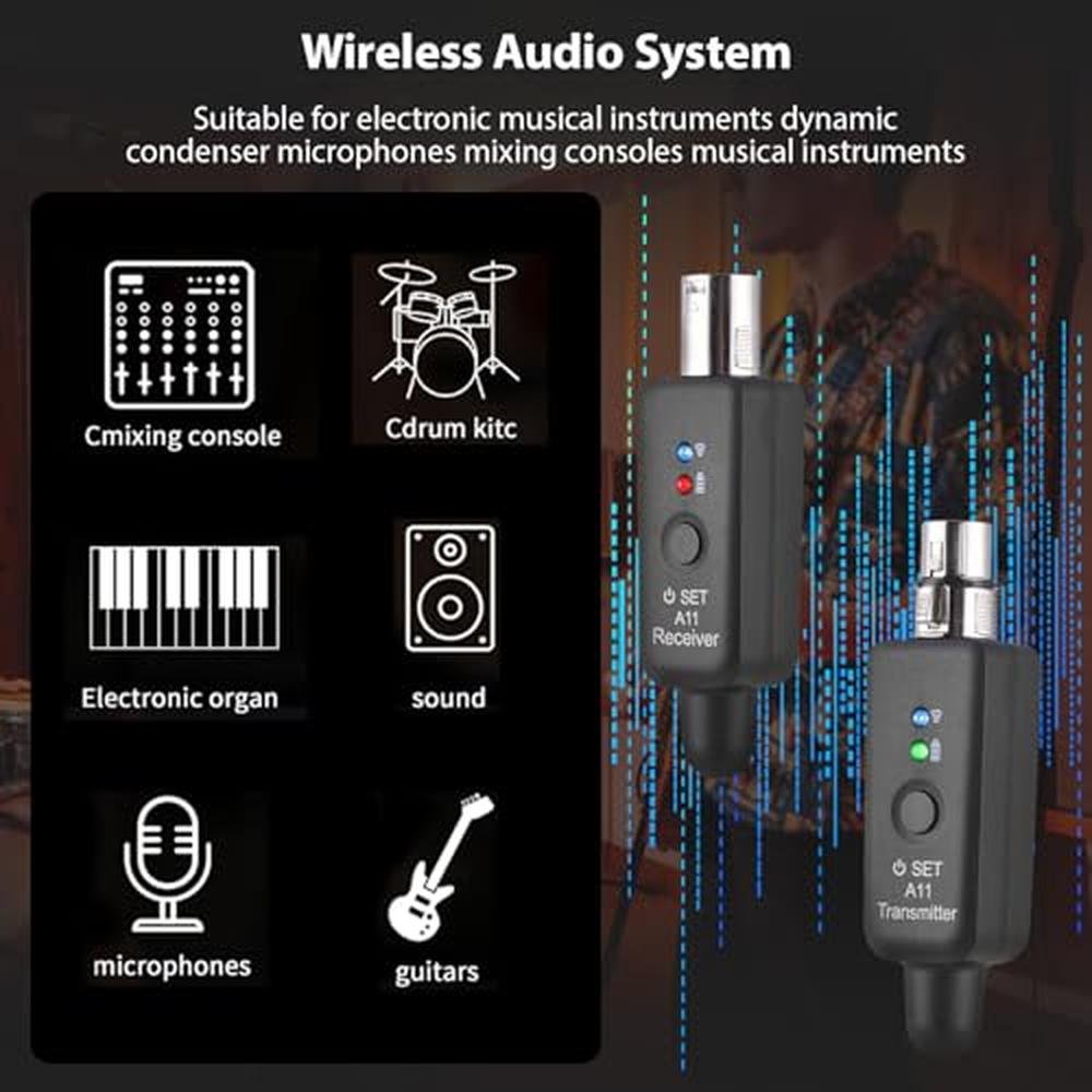 Microphone Summina: Summina 2.4G Wireless XLR Transmitter – In Use