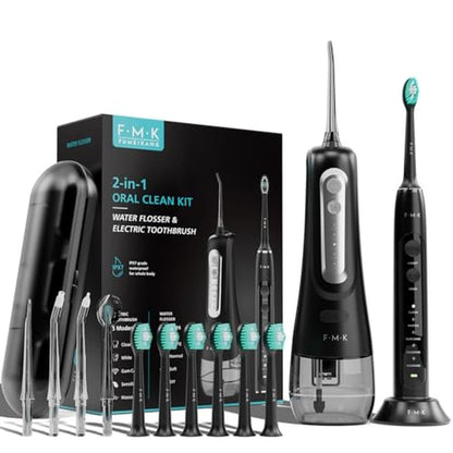Toothbrush Oral Care: FUMEIKANG Water Flosser & Electric – Front View