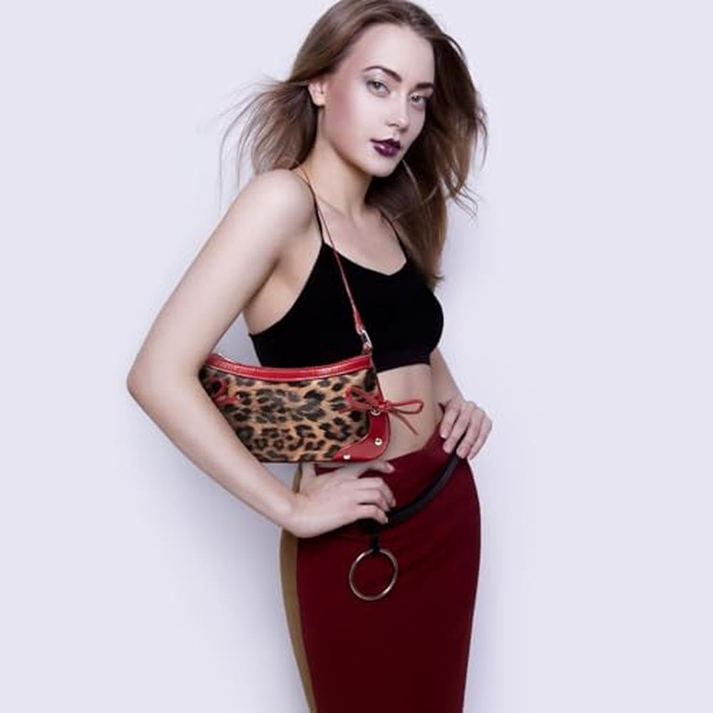 Fashionable Bag: Women's Crossbody Leopard Print Shoulder – Packaging