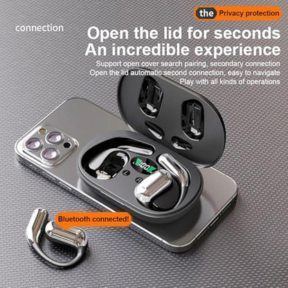 Open Ear Earbuds: mocaQ16 Bluetooth 5.3 Bone Conduction – In Use