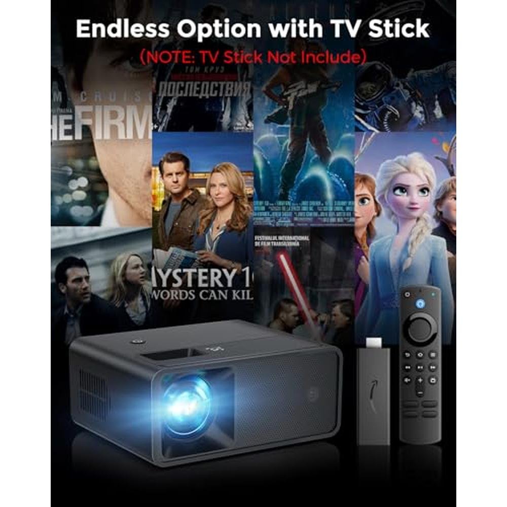 Projector CiBest: CiBest Mini Projector 2025 Upgraded Full – Close-up Detail