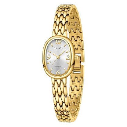 Elegant Gold Tone Women's Watch with Japanese Quartz – Front View
