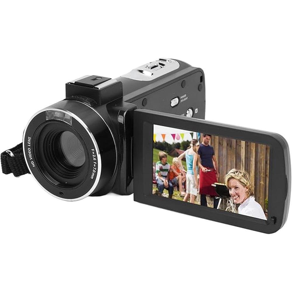 Camera Camcorder: 4K UHD 30fps 56MP HD Digital Camera – Front View