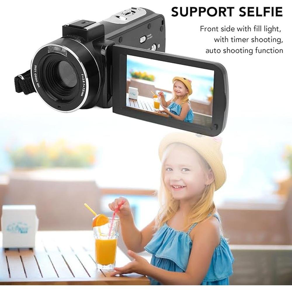 Camera Camcorder: 4K UHD 30fps 56MP HD Digital Camera – Close-up Detail