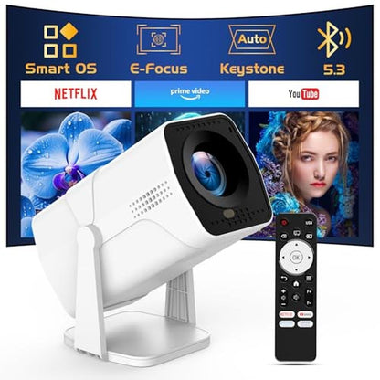 Projector Netflix: TMY 1080P Movie Projector with WiFi and – Front View