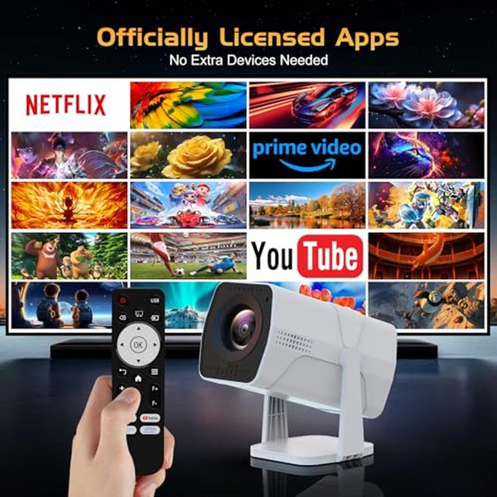 Projector Netflix: TMY 1080P Movie Projector with WiFi and – Close-up Detail
