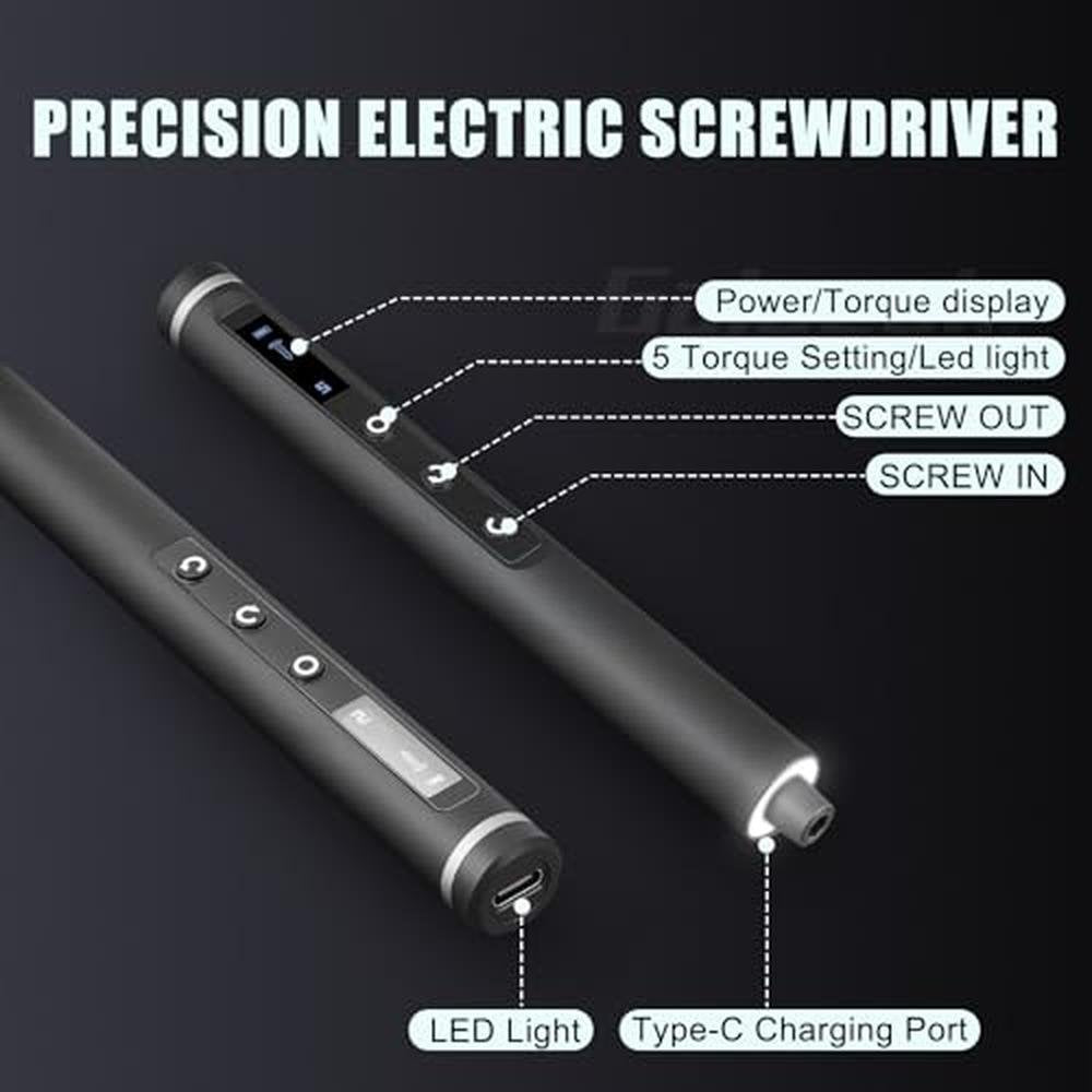 Screwdriver Electric: 3.7V Precision Screwdriver Set – Close-up Detail