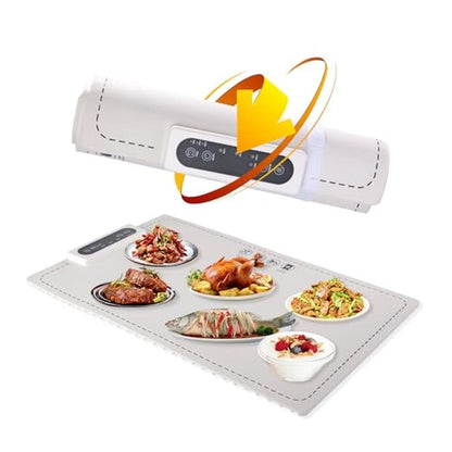Food Warming: Fast Heating Silicone Mat – Front View