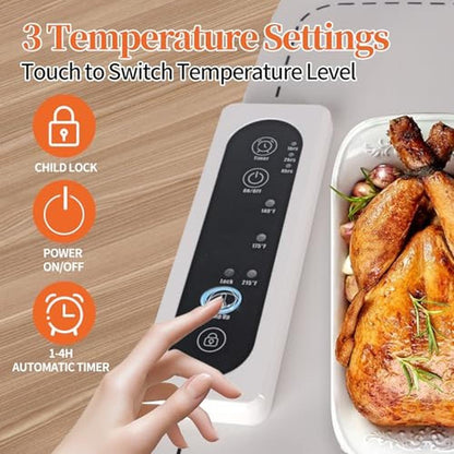 Food Warming: Fast Heating Silicone Mat – Side View