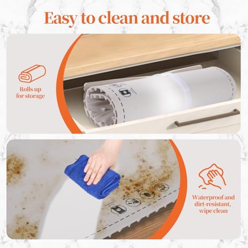 Food Warming: Fast Heating Silicone Mat – In Use