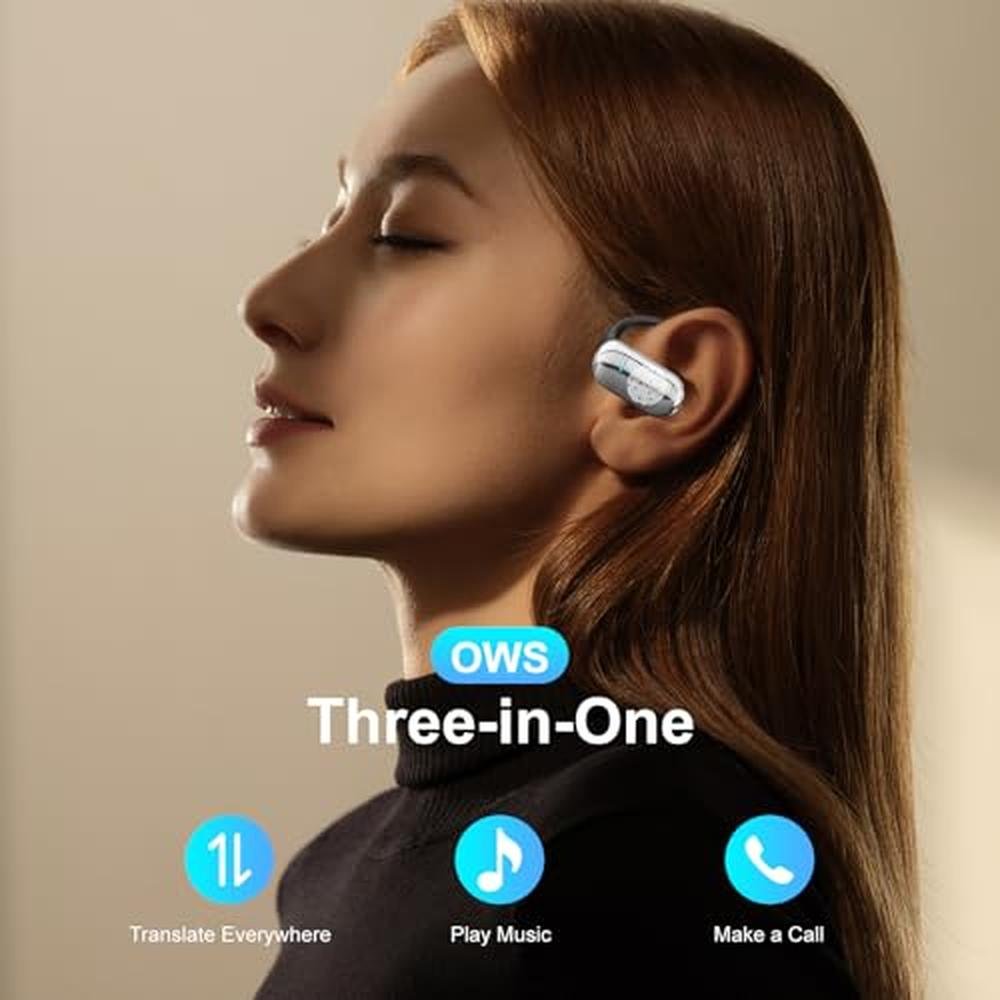 Language Earbuds: OWS 3 in 1 Translation Earbuds Real-Time – Side View