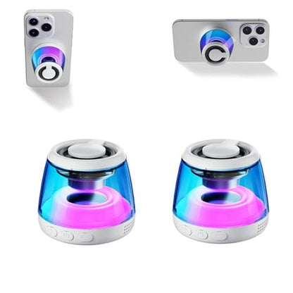 Bluetooth Speaker: Aipidmaga Two Magnetic Waterproof Speaker – Front View