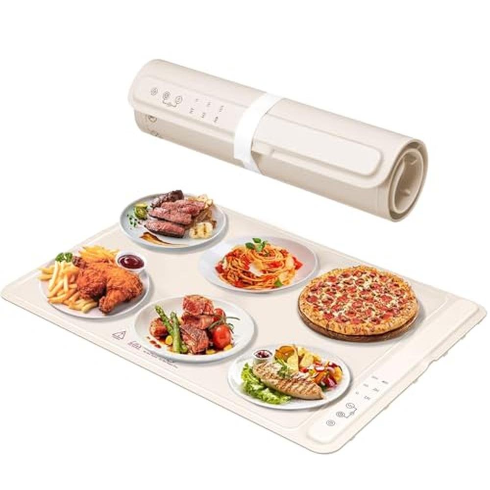 Heating Mat: Fast Warming Mat for Food with 3 Temperature – Front View