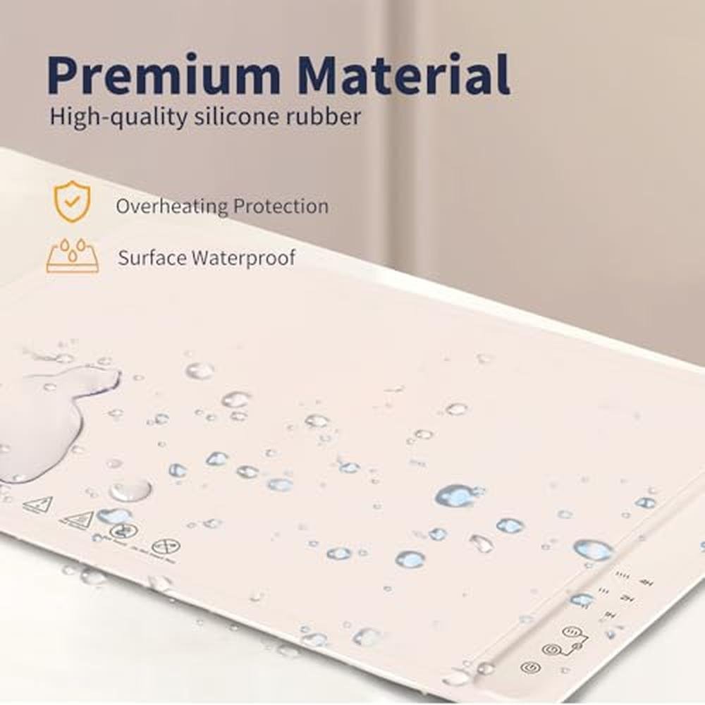 Heating Mat: Fast Warming Mat for Food with 3 Temperature – Close-up Detail