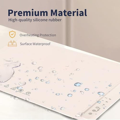 Heating Mat: Fast Warming Mat for Food with 3 Temperature – Close-up Detail