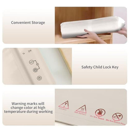 Heating Mat: Fast Warming Mat for Food with 3 Temperature – In Use