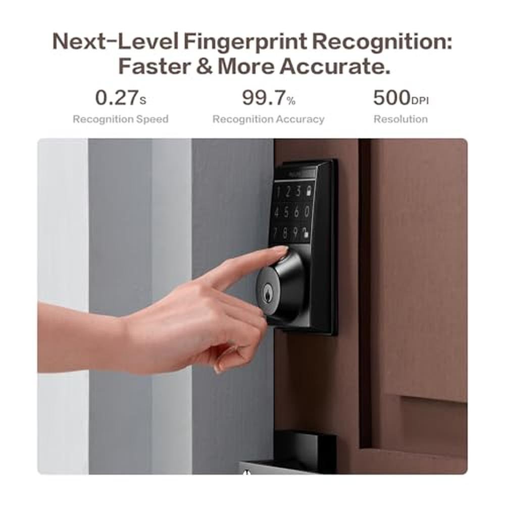 Premium Keyless Door Locks: Keylynx 4-in-1 Smart Deadbolt – Close-up Detail