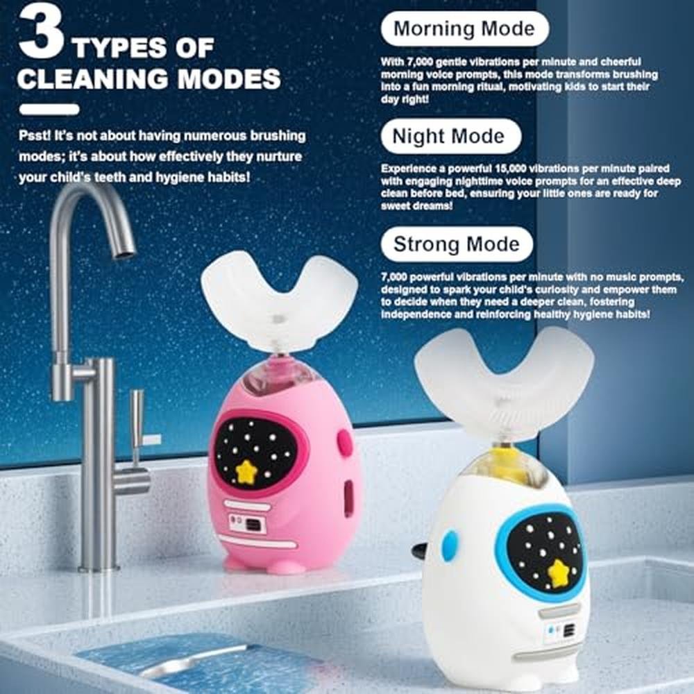 Premium Kids Electric Toothbrush – In Use