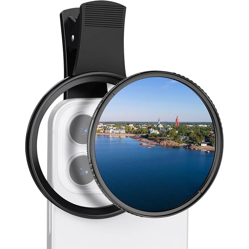 Filter Concept: K-F Concept 67mm Clip-on CPL Phone Camera – Front View