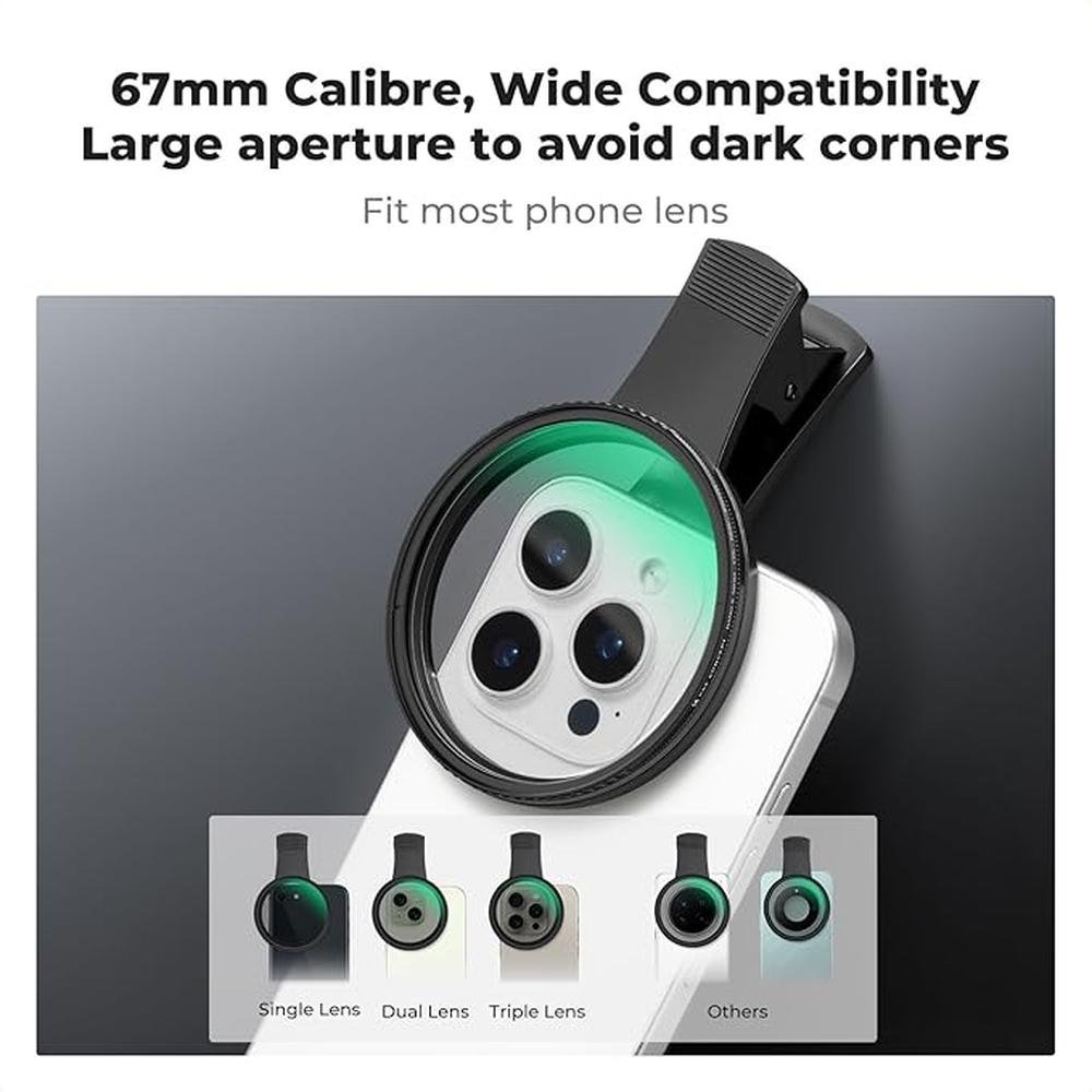 Filter Concept: K-F Concept 67mm Clip-on CPL Phone Camera – Close-up Detail