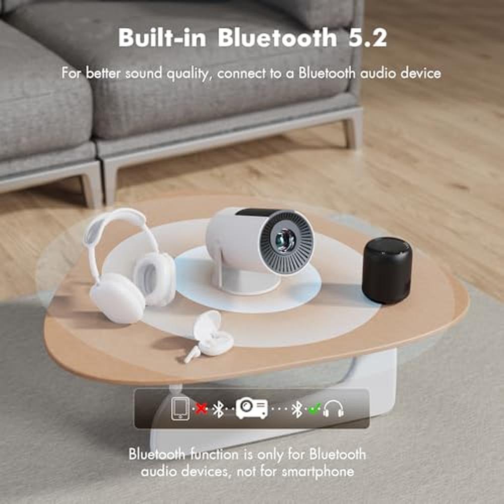 Projector Netflix: Tecaki Mini Portable Smart Projector – In Use