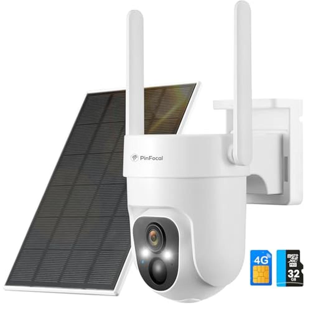 Pinfocal LTE: Pinfocal 4G LTE Cellular Security Camera – Front View