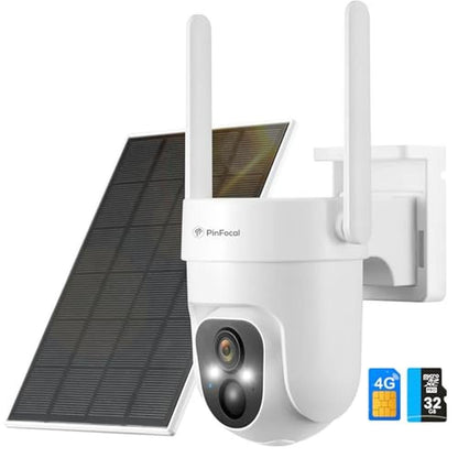 Pinfocal LTE: Pinfocal 4G LTE Cellular Security Camera – Front View