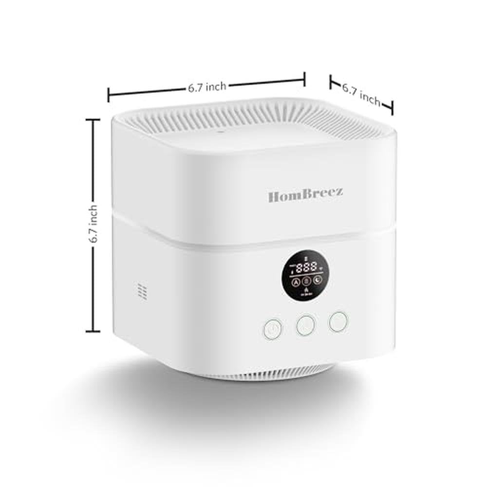 Hombreez Air Purifier and Humidifier Combo – Side View