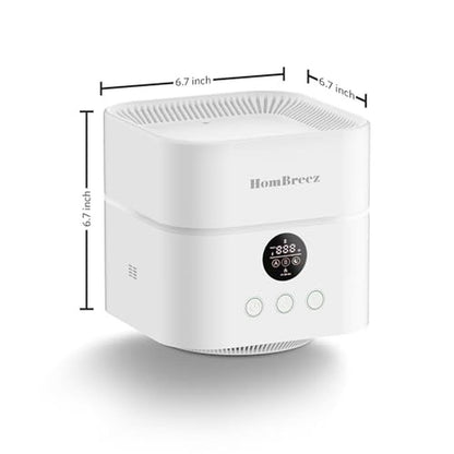 Hombreez Air Purifier and Humidifier Combo – Side View