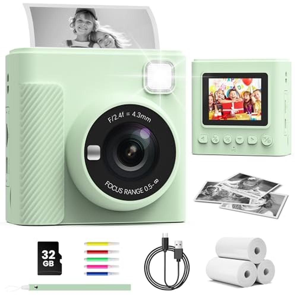 Kids Instant Print Camera: TIATUA – Front View