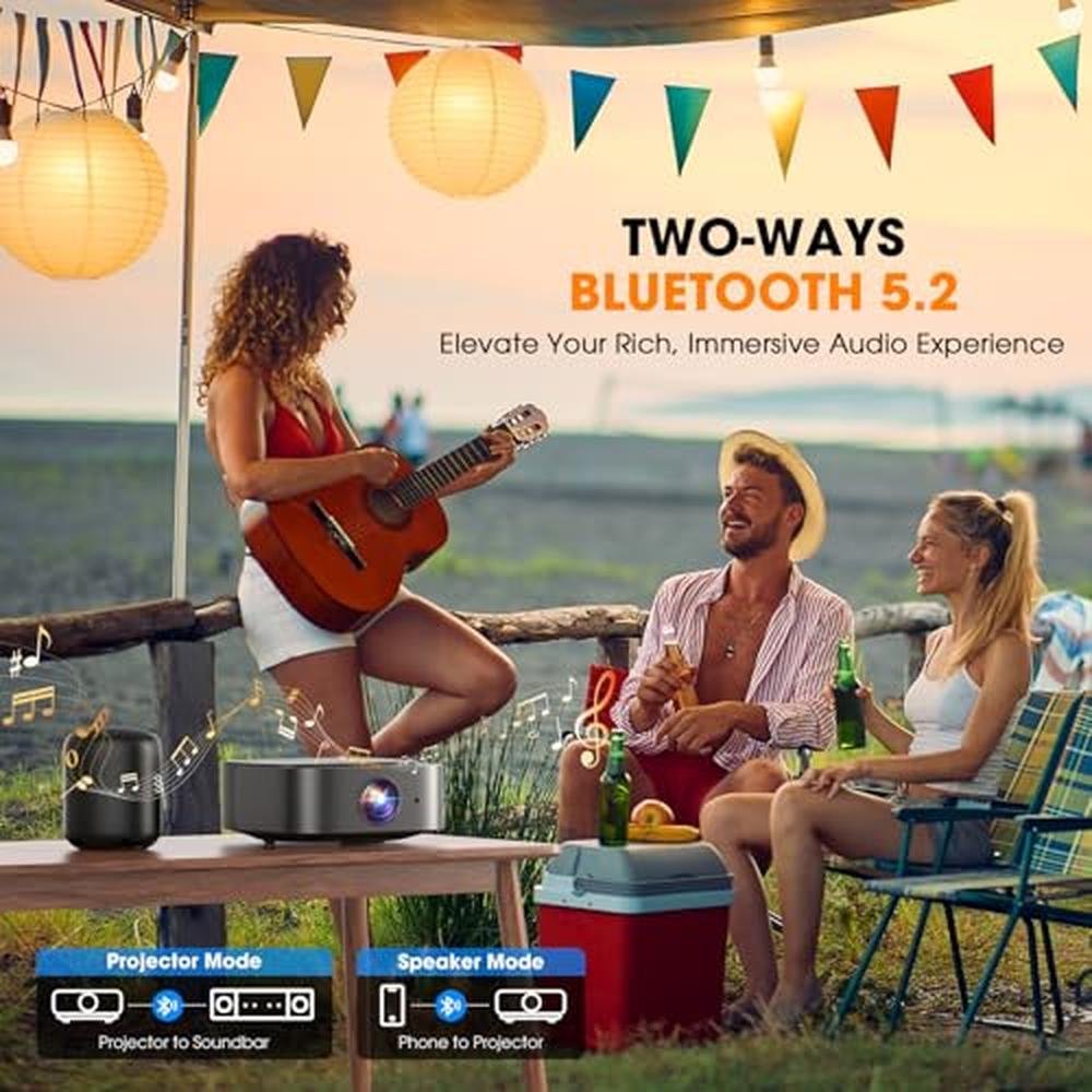 Netflix Projector: DBPOWER E2 Smart Mini Projector with – Packaging