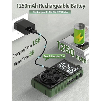 Radio Bluetooth: Portable Pocket Radio with NOAA Weather – Packaging