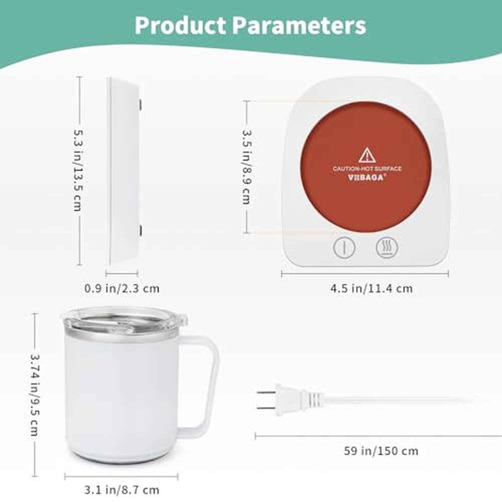 Warmer Home: VOBAGA Coffee Warmer & Mug Warmer – Close-up Detail