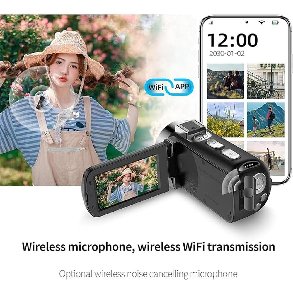 Camera Video: GOWENIC Camcorder HD 4K 64MP Digital Video – Close-up Detail
