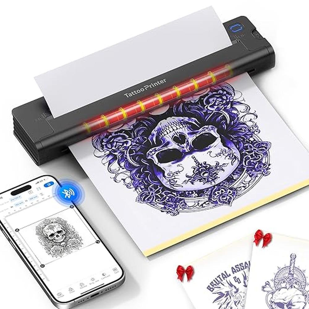 Tattoo Printer: A41 Wireless Tattoo Printer Machine with – Front View