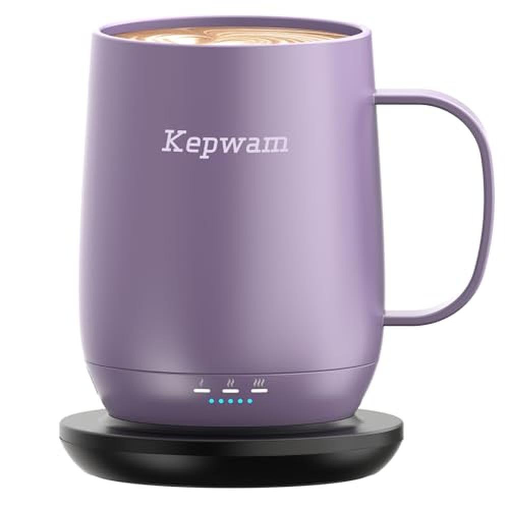 Coffee Mug: Kepwam T2 16oz Smart Heated Coffee Mug – Front View