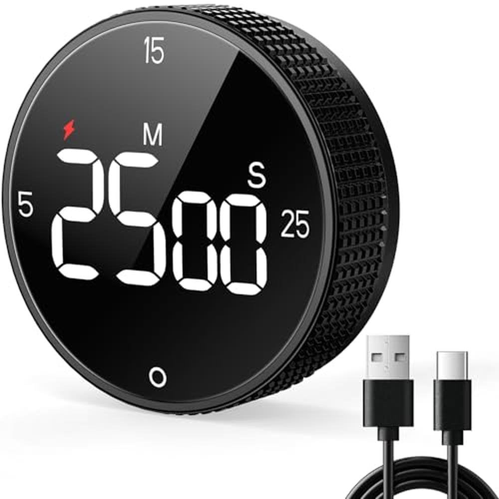 Timer Allbean: Allbean USB Rechargeable Magnetic Kitchen – Front View