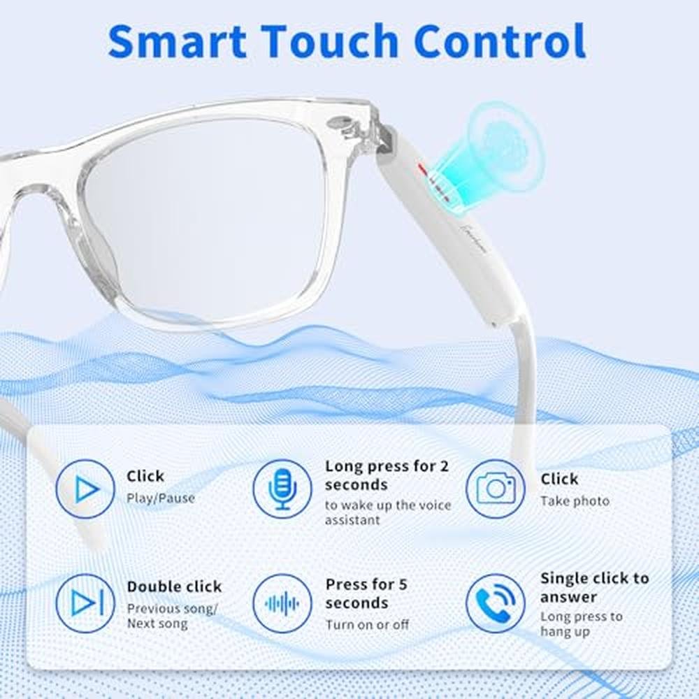 Smart Glasses: Bluetooth Glasses for Men Women – In Use