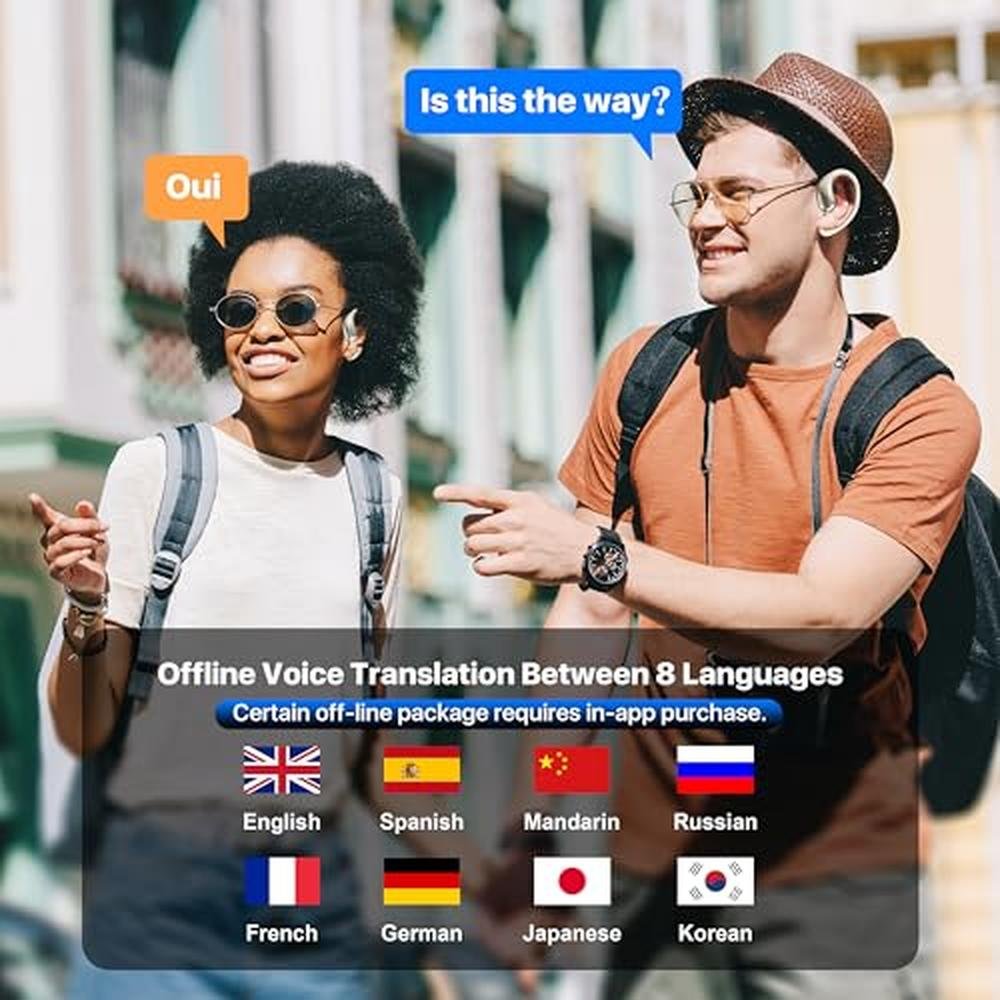 Language Earbuds: AI-Powered Real-Time Translation Earbuds – Close-up Detail