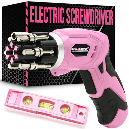 Pink Screwdriver: Pink Power PP481-LK 4V Rechargeable – Front View