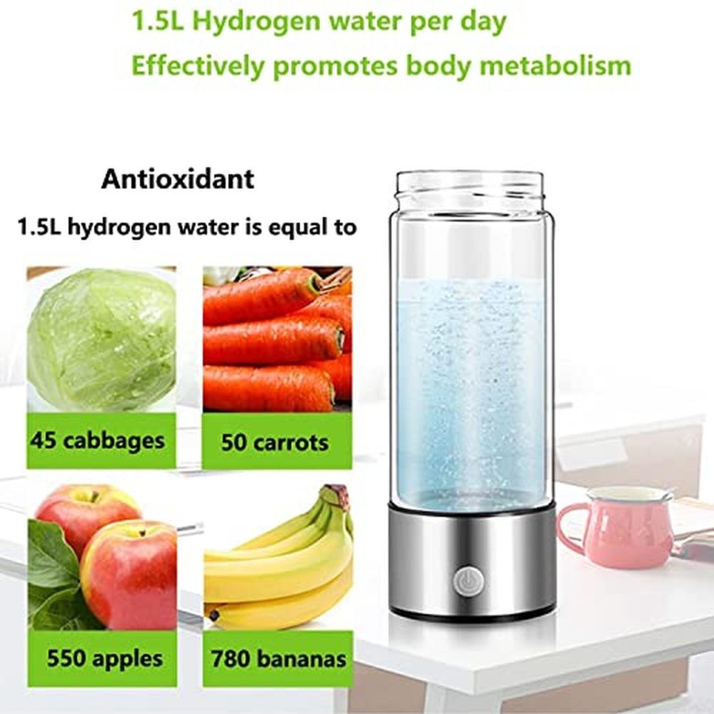 Water Hydrogen Generator: Portable Hydrogen Water Bottle – Close-up Detail