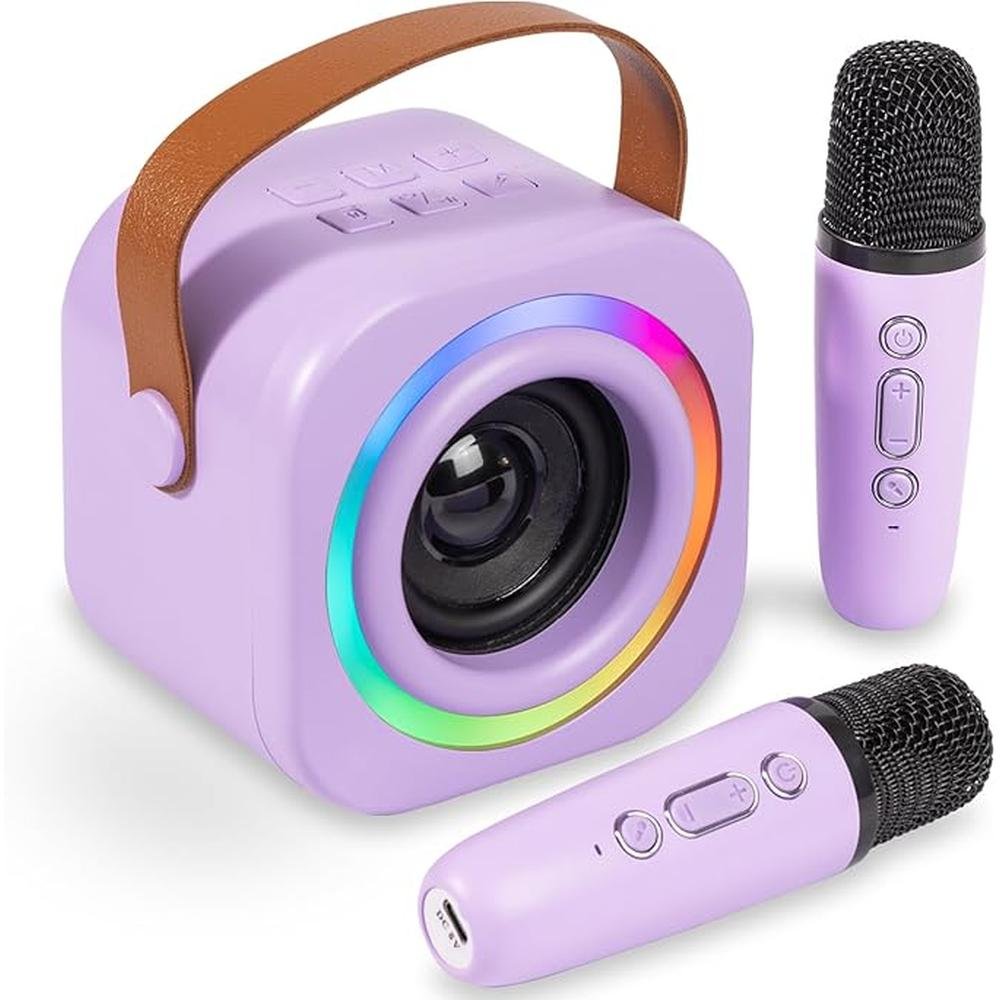 Karaoke Machine: Mini Karaoke Machine for Kids with 2 – Front View