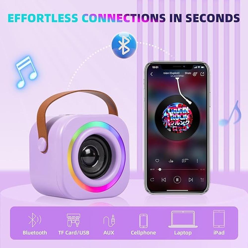 Karaoke Machine: Mini Karaoke Machine for Kids with 2 – Close-up Detail