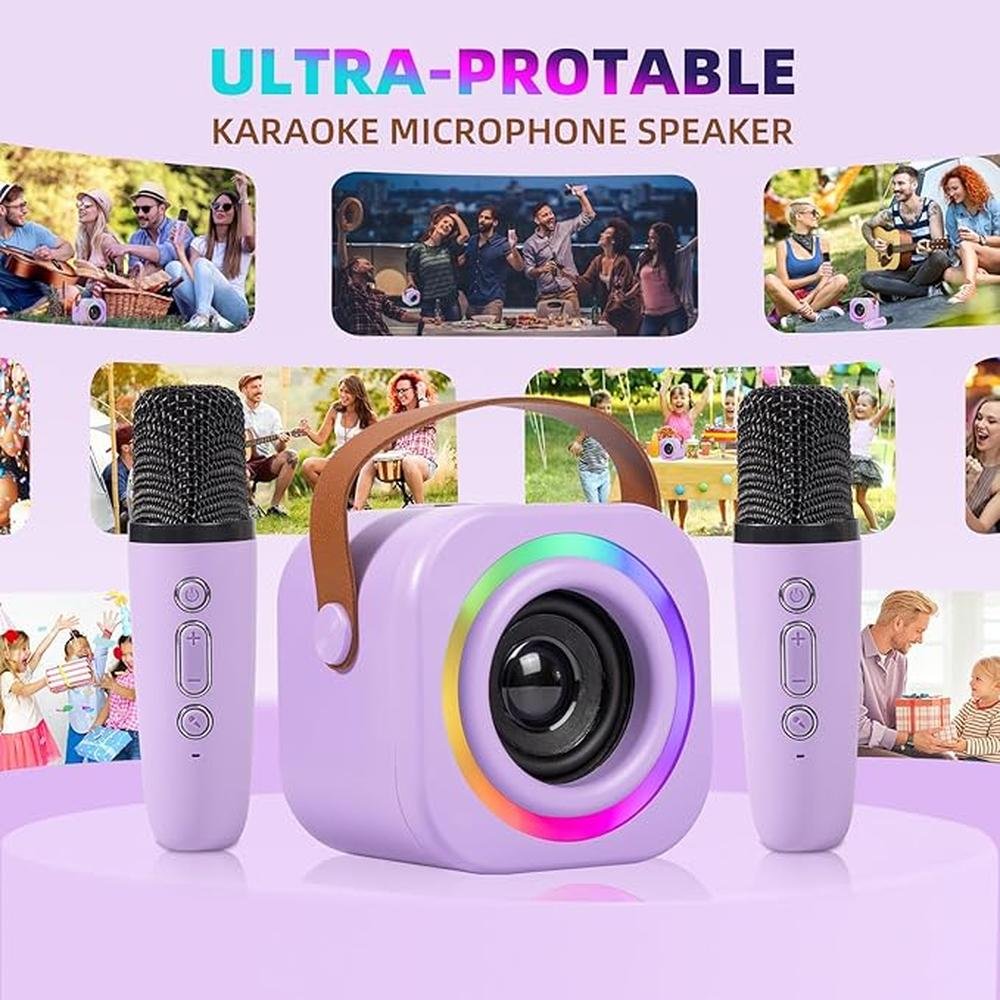 Karaoke Machine: Mini Karaoke Machine for Kids with 2 – In Use