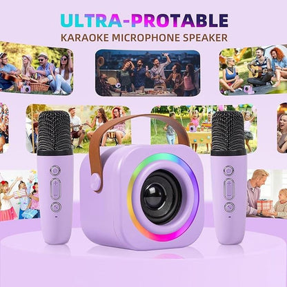 Karaoke Machine: Mini Karaoke Machine for Kids with 2 – In Use