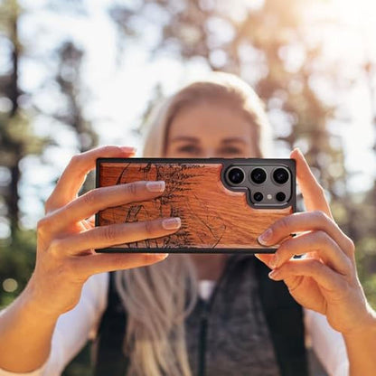 Wood Case: Carveit Galaxy S25 Ultra Natural Wood Black Soft – Packaging
